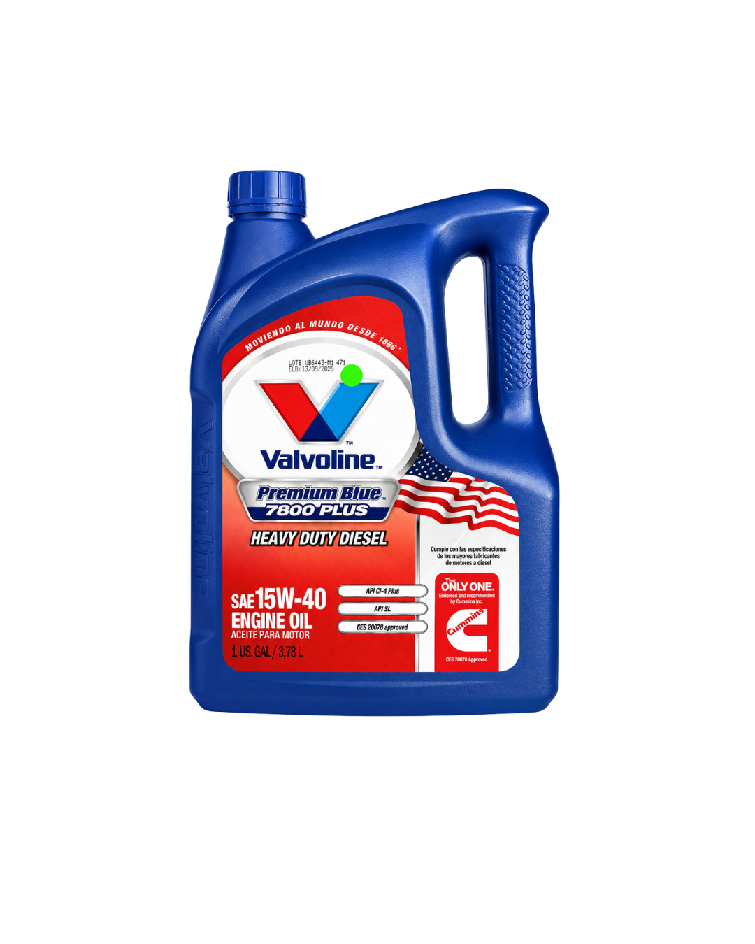 ACEITE VALVOLINE 15W-40 PREMIUM BLUE 7800 PLUS GALÓN