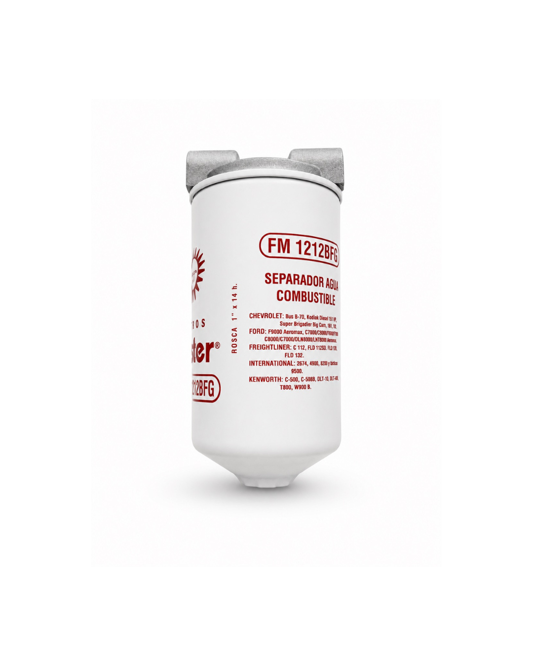 FILTRO TRAMPA DE COMBUSTIBLE MASTER FM1212BFG CON BASE